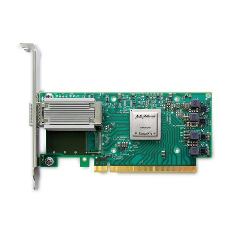 Сетевая карта MELLANOX TECHNOLOGIES MCX515A-CCAT ConnectX-5 EN, 100GbE single-port QSFP28, PCIe3.0 x16, tall bracket, ROHS R6