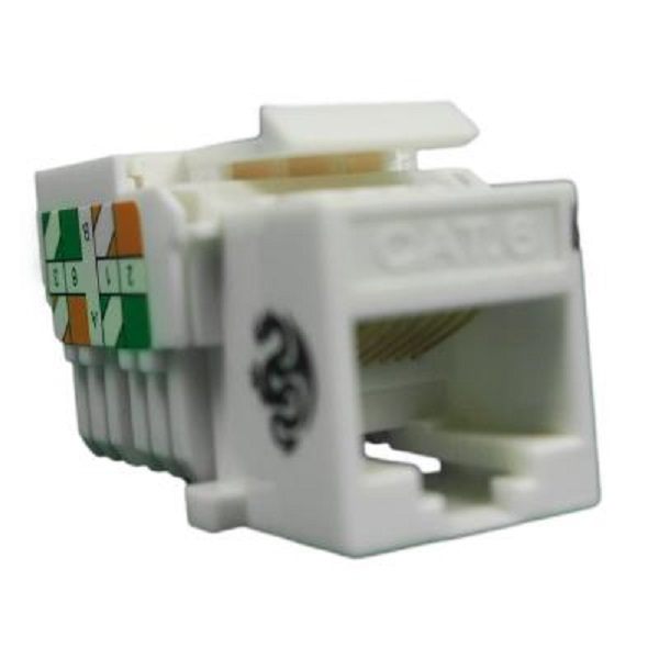 Модуль Keystone RJ45 UTP BNH B300.1-6-NB90-SL RJ45, Krone, кат. 6, неэкр., цвет: белый, узкий