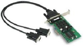 Плата MOXA CP-132EL-I-DB9M 2 Port PCIe Board, w/ DB9M Cable, RS-422/485, w/ Isolation, Low Profile