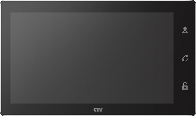 Видеодомофон CTV CTV-M4106AHD с экраном с технологией Touch Screen для управления OSD, стеклянная сенсорная панель управления Easy Buttons, AHD, TVI