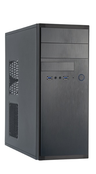 Корпус ATX Chieftec HQ-01B-OP Elox, черный, без БП, 2хUSB 3.0, аудио