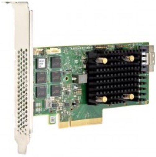 Контроллер SAS Broadcom/LSI 9560-8I SGL (05-50077-01) 05-50077-01 MegaRAID PCIe 4.0 x8 LP, SAS/SATA/NVMe, RAID 0,1,5,6,10,50,60, 8port(1 * int SFF8654