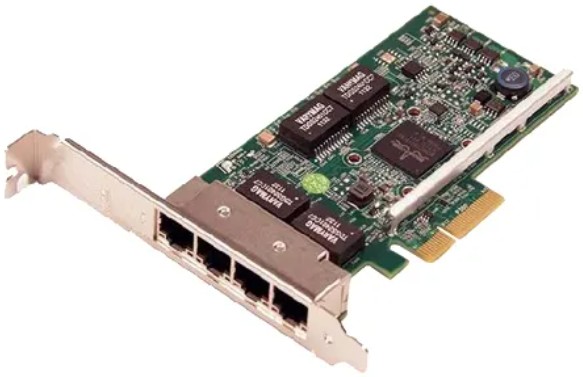 Сетевая карта Dell Broadcom 5719 540-BDRH Quad Port 1GbE BASE-T Adapter, Full Height, V2