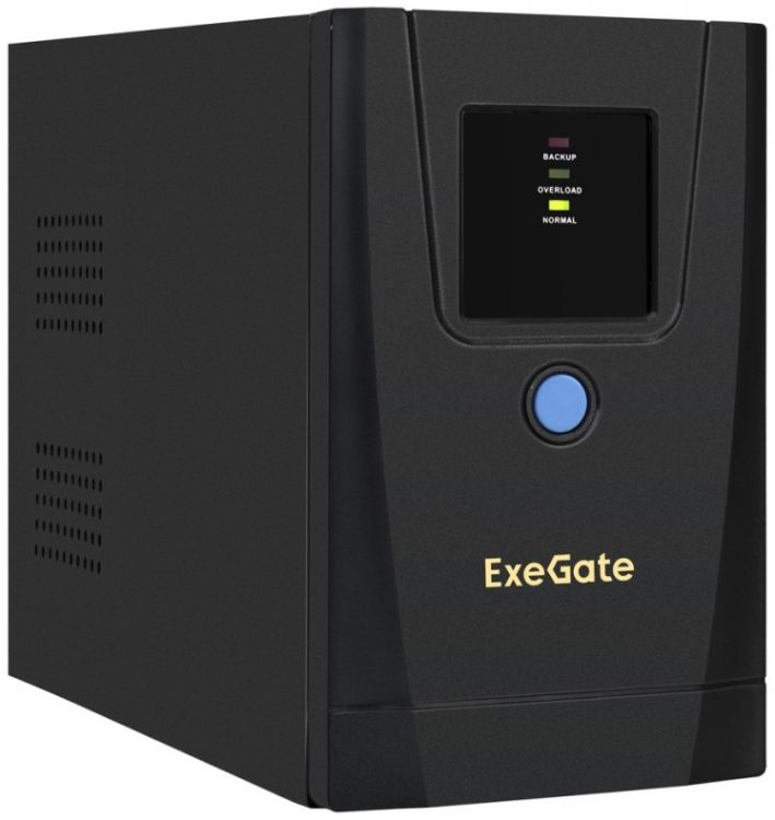   Xcom-Shop Источник бесперебойного питания Exegate Power Back BNB-650.LED.AVR.1SH.2C13 EX292766RUS 650ВА, 360Вт, 1xSchuko + 2xC13