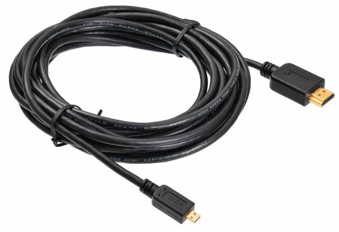 Кабель интерфейсный Buro MICROHDMI-5M HDMI (m) - Micro HDMI (m) , ver 1.4, 5м, черный (817229)