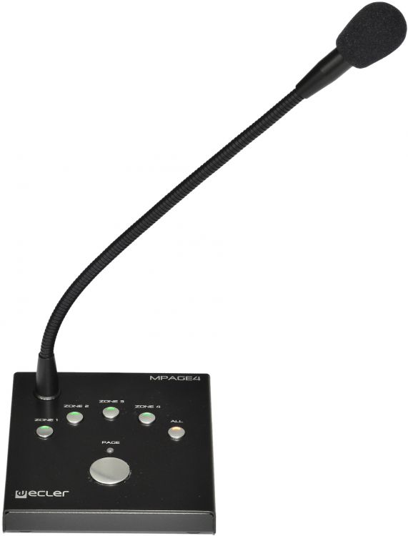 Микрофон Ecler MPAGE4 цифровой пейджинговый на 4 зоны для серии DAM614