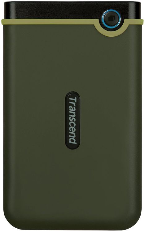 Внешний диск HDD 2.5'' Transcend TS2TSJ25M3G 2TB StoreJet 25M3G USB 3.1 резиновый противоударный милитари зеленый