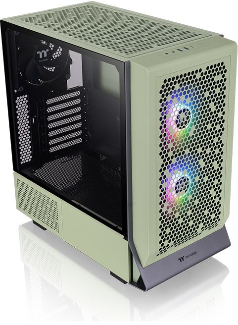 Корпус ATX Thermaltake Ceres 300 TG ARGB Matcha Green CA-1Y2-00MEWN-00 без БП, панель из закаленного стекла, 2*USB 3.0, Type-C, HD Audio