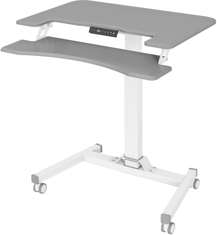   Xcom-Shop Стол для ноутбука Cactus CS-FDE103WGY столешница МДФ, серый, 91.5x56x123см