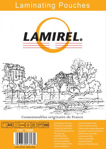 Пленка Fellowes LA-78660 для ламинирования Lamirel А4, 125мкм, 100шт
