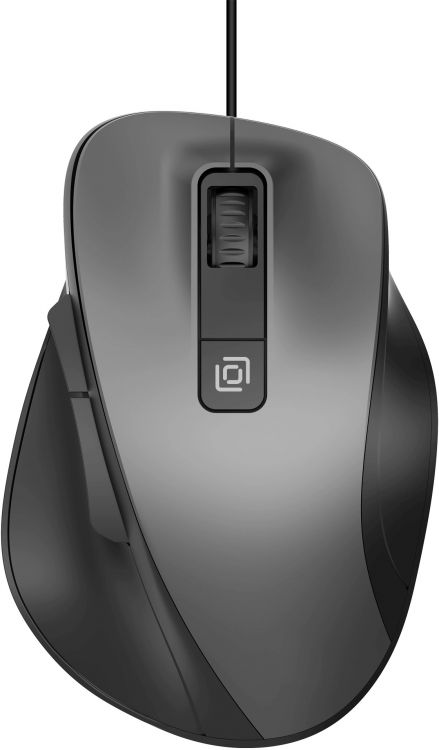 Мышь Oklick 504M 2004741 оптическая (3600dpi), silent, USB, (6but), черная/серая