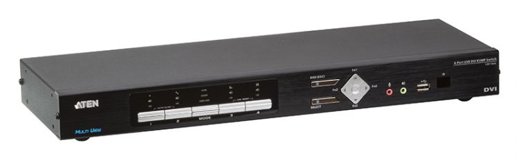 Переключатель Aten CM1164A-AT-G 4-портовый, USB, DVI, KVMP с функцией Multi-View