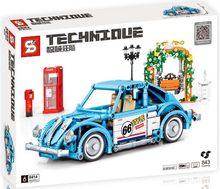 Конструктор SY 8414 Blue Beetle, 843 детали