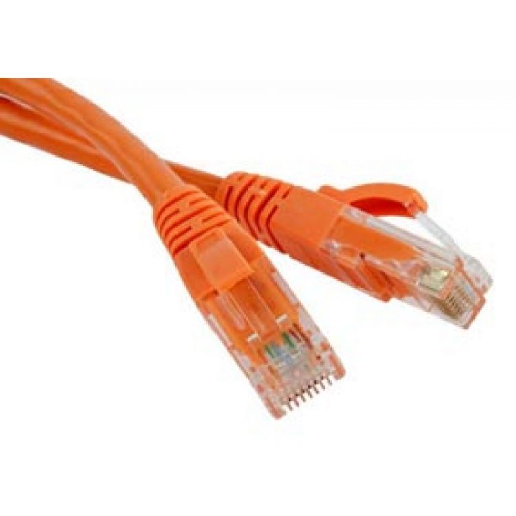 Кабель патч-корд U/UTP 5e кат. 3м. TWT TWT-45-45-3.0-OR RJ45 - RJ45, 4 пары, оранжевый