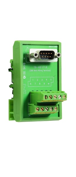 Переходник MOXA TB-M9 DB9 male DIN-Rain Wiring Terminal