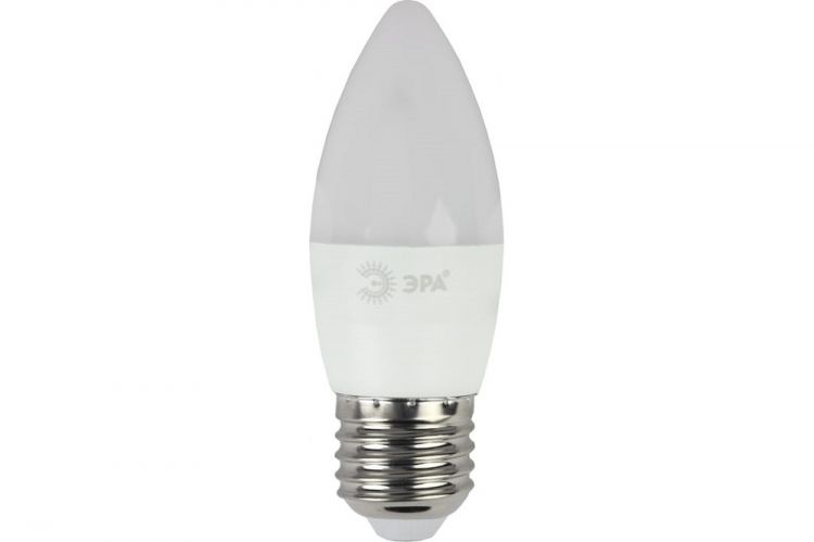 Лампа светодиодная ЭРА Б0020620 ECO LED B35-6W-827-E27 (диод, свеча, 6Вт, тепл, E27)