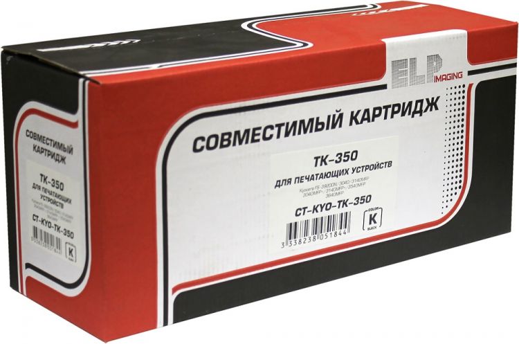 Тонер-картридж ELP CT-KYO-TK-350 для Kyocera FS-3920DN/3040/3140MFP/3040MFP+/3140MFP+/3540MFP/3640MFP TK-350 15K