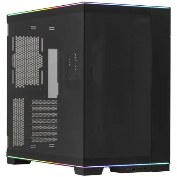 Корпус eATX Lian Li O11D Evo RGB black, без БП, окно из закаленного стекла, 2*USB 3.0, USB Type-C, audio