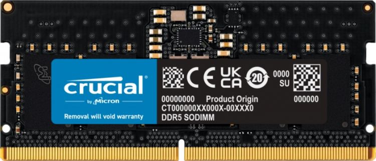   Xcom-Shop Модуль памяти SODIMM DDR5 8GB Crucial CT8G48C40S5 PC5-38400 4800МHz CL40 1.1V