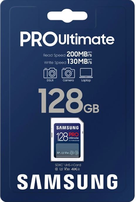 Карта памяти SDXC 128GB Samsung MB-SY128S/WW PRO Ultimate, 130/200MB/s