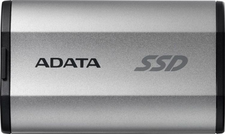 Внешний SSD USB 3.2 Gen 2 Type-C ADATA SD810-2000G-CSG SD810 2TB 2000/2000MB/s IP68 silver