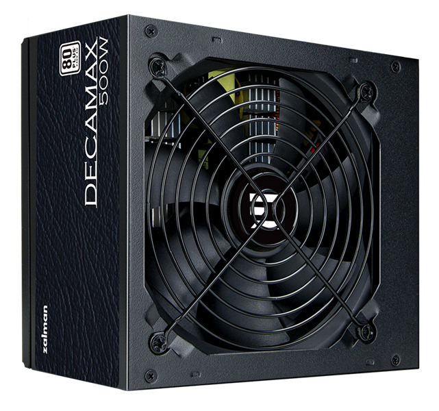 Блок питания ATX Zalman ZM500-LX3 500W, 80 PLUS, 120mm fan