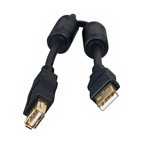 Кабель 5bites UC5011-050A профессиональный, Express USB2.0, AM-AF, Ferrites, 5м