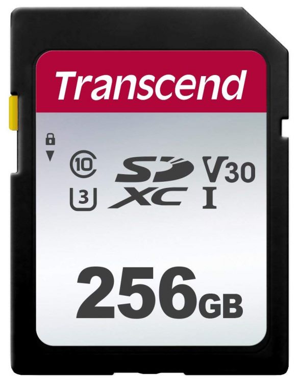  Карта памяти SDXC 256GB Transcend TS256GSDC300S Class 10 U3, V30 300S