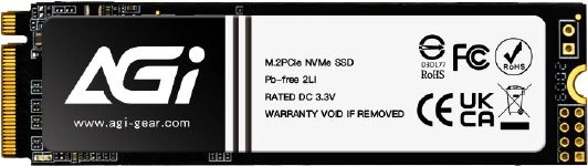 Накопитель SSD M.2 2280 AGI AI198 256GB, 1950/1200MB/s, TBW 150, MTBF 1.6M