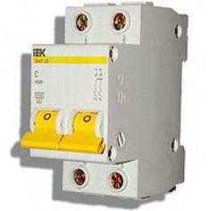 Автоматический выключатель IEK MVA20-2-050-C ВА47-29 2Р 50А 4,5кА х-ка С