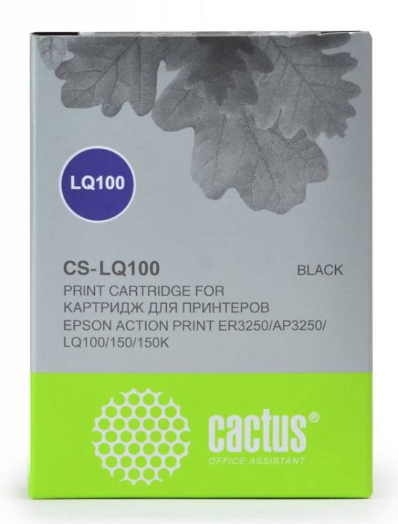 Картридж Cactus CS-LQ100 черный для Epson LQ-100/AP-3250