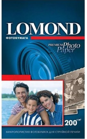 Фотобумага Lomond 1106203 для струйной печати 200 г/м2 односторонняя Super Glossy Bright 10х15, 750лист.в пач.