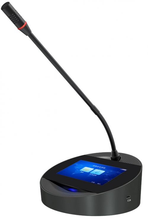   Xcom-Shop Пульт ITC TS-W303A делегата: беспроводной, с микрофоном на гусиной шее, сенсорный экран (поставляется без батарейки)