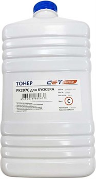 Тонер CET OSP0207C500 PK207 голубой бутылка 500гр. для принтера Kyocera Ecosys M8124cidn/8130cidn