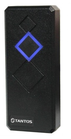 Считыватель магнитных карт Tantos TS-RDR-MF Black Mifare, рабочая частота 13,56МГц, выходной протокол Wiegand-26, питание 12В