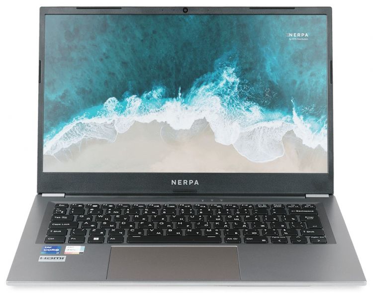 Ноутбук Nerpa Caspica I752-14 i7-1255U/64GB/512GB SSD/Iris Xe Graphics/14 FHD IPS/WiFi/BT/cam/Win10Pro/Titanium Gray