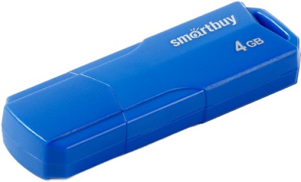 Накопитель USB 2.0 4GB SmartBuy SB4GBCLU-BU Clue синий