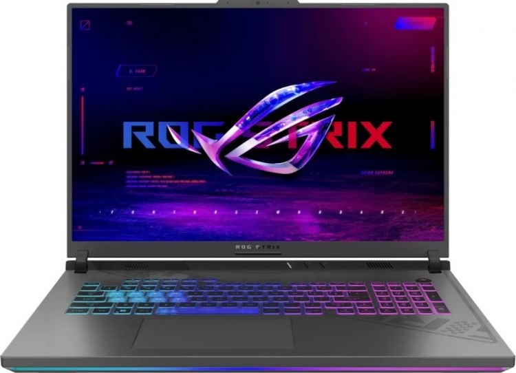 Ноутбук ASUS ROG Strix G18 G814JI-N6062 90NR0D01-M002U0 i9-13980HX/16GB/1TB SSD/RTX4070 8GB/18 QHD+ IPS/WiFi/BT/cam/noOS/Gray