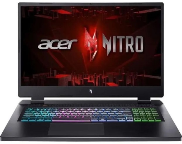 Ноутбук Acer NITRO AN17-41-R4Y6 NH.QL2CD.001 Ryzen 7-7735HS/32GB/1TB SSD/RTX 4070/17 QHD IPS/WiFi/BT/cam/noOS/black