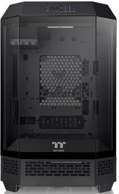 Корпуса Thermaltake Корпус mATX Thermaltake The Tower 300 Micro CA-1Y4-00S1WN-00 черный, без БП, боковая панель из закаленного стекла, USB Type-C, 2*USB 3.0, audio