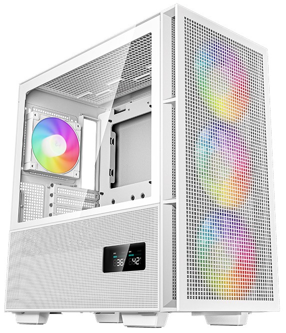 Корпуса DeepCool Корпус eATX Deepcool CH560 DIGITAL WH белый, без БП, боковая панель из закаленного стекла, USB Type-C, USB 3.0, audio