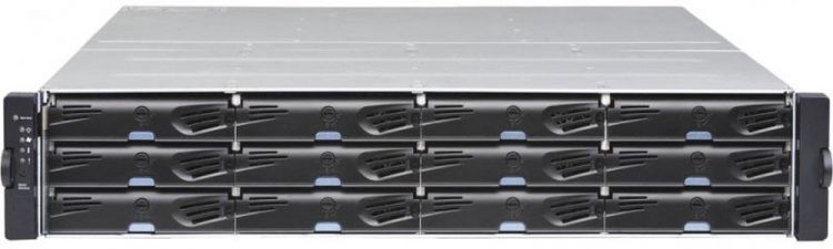 Система хранения Infortrend ESDS 1012R2C-B DS1012R2C000B-8U32 EonStor DS1000 Gen2 2U/12bay/Dual controller 2x12Gb SAS EXP/8x1G iSCSI + 2x host board s