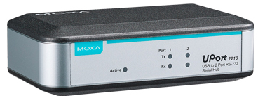 Преобразователь MOXA UPort 2210 2-портовый USB в RS-232 в пластиковом корпусе