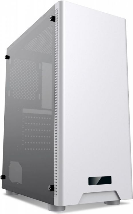 Корпус ATX FORMULA CL-3301W TG белый, без БП, боковая панель из закаленного стекла, 2*USB2.0, USB3.0, audio