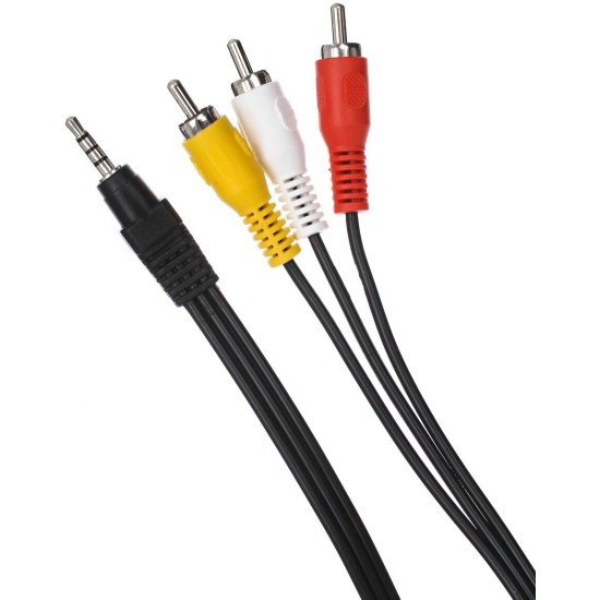 Кабель Telecom TAV4545-5M 3.5 Jack (M) - 3 RCA (M), 5m