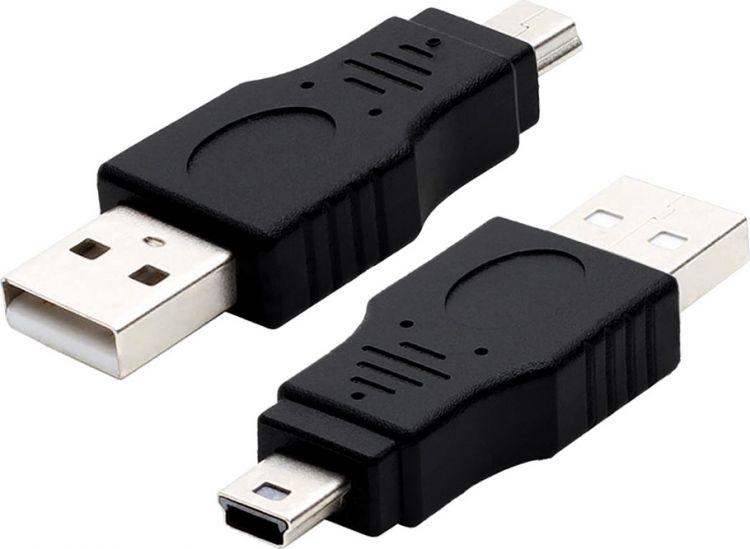  Переходник Greenconnect GCR-54934 USB 2.0 AM / MiniUSB, штекер - штекер