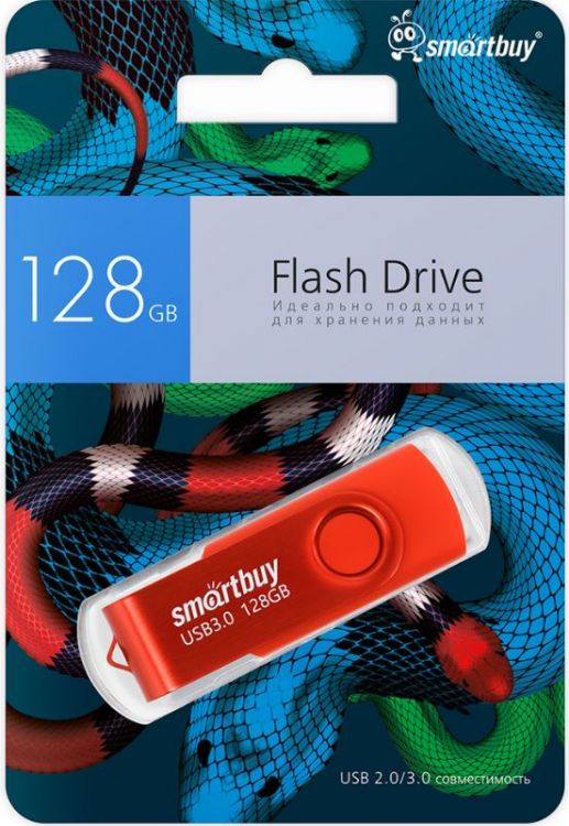 Накопитель USB 3.1 128GB SmartBuy SB128GBTWRSN Twist Red Snake Edition