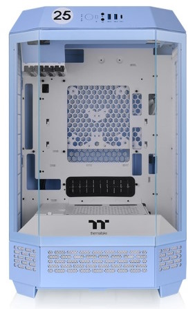 Корпус mini-ITX Thermaltake The Tower 300 Hydrangea CA-1Y4-00SFWN-00 голубой, без БП, 2*USB3.0, audio