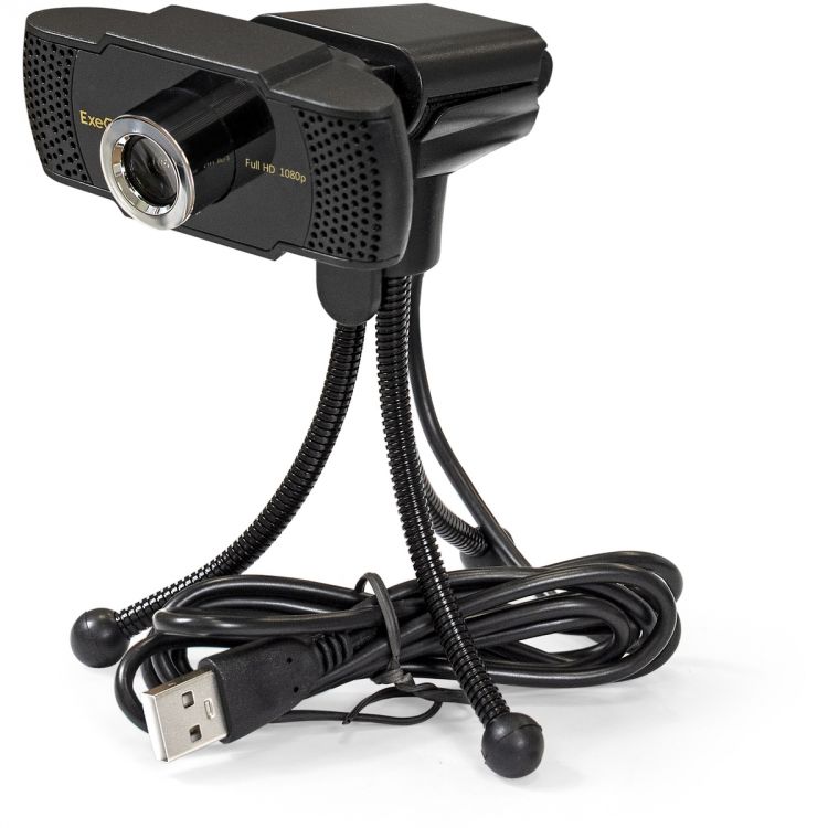  Веб-камера Exegate BusinessPro C922 Full HD Tripod EX287242RUS 1/3 2 Мп, 1920х1080, 1080P, 30fps, 4-линзовый объектив, USB, ручной фокус, микрофон с