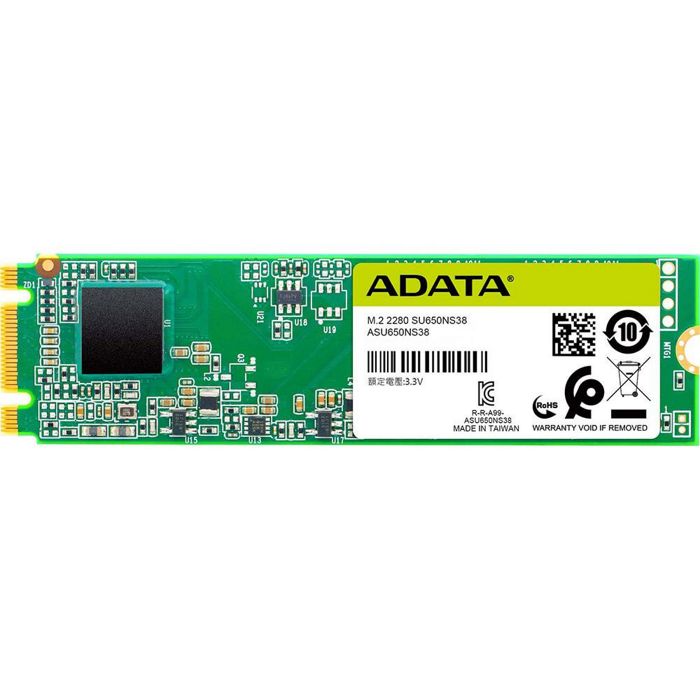 Накопитель SSD M.2 2280 ADATA ASU650NS38-480GT-C Ultimate SU650 480GB SATA 6Gb/s TLC 550/510MB/s IOPS 80K/60K MTBF 2M
